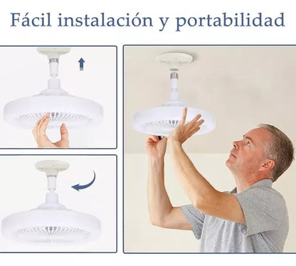 ABANICO CON LED Y AROMATIZANTE MULTIFUNCIONAL -✨ Ventilador de Techo Frescura y Estilo ❄️💨