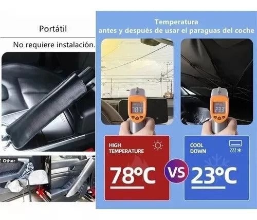 SOMBRILLA PROTECTOR PARA CARROS - ¡Mantén tu Coche Fresco y Protegido! ☀️